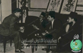 ملف:الهضيبى-ومحمد-نجيب-رئيس-مصر-والسعيد-رمضان-وبهاء-الأميرى-بعد-الثورة.jpg